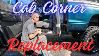 Dodge Dakota cab corner and rocker replacement [upl. by Islehc198]