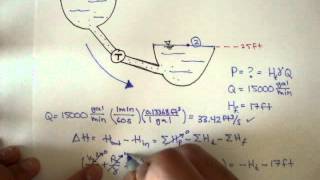 Power and Energy Example 3 Fluid Mechanics 35 [upl. by Sissel257]