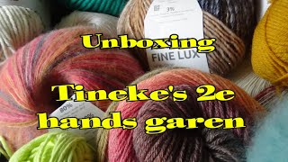 Unboxing tinekes 2e hands garen [upl. by Llehsor]