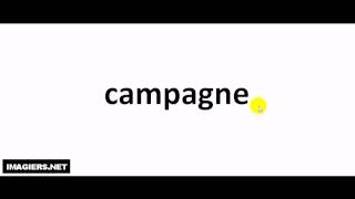 How to pronounce in French  campagne [upl. by Romo]