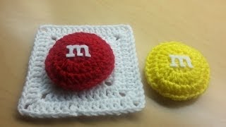 How to Crochet a Granny Square  MampM Granny Square [upl. by Tsiuqram]