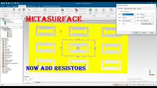 unit cell of metasurface metamaterial design in cst for mmWave 5G [upl. by Telfer]