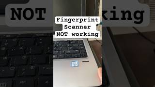 Laptop Fingerprint scanner Not Working computer laptoprepair [upl. by Cirted]