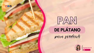 Pan de plátano para sándwich sin gluten [upl. by Collyer]