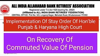 Bankers Recovery OF COMMUTED VALUE OF PENSION [upl. by Cadmarr759]