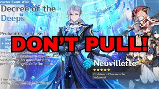 WHY YOU SHOULDN’T PULL FOR NEUVILLETTE AND ZHONGLI IN 52  Genshin Impact [upl. by Akilat]