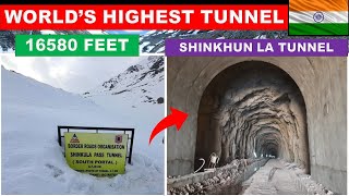 Shinkhun La Tunnel Worlds highest tunnel in India  Shinkun La Tunnel update  Papa Construction [upl. by Audly]