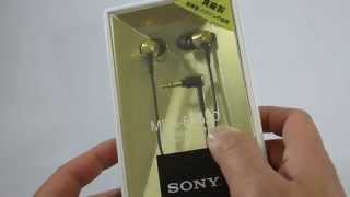 First Look the Brass Sony MDREX650 Unboxing [upl. by Ev319]