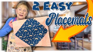 2 Easy Placemats  BEGINNERS PROJECT  The Sewing Room Channel [upl. by Ardnek]