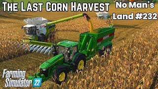 FS22🚜 Power Harvest Dual Lexion 8900s Conquer the Final Corn Field 🚜No Mans Land 232 [upl. by Lowson]