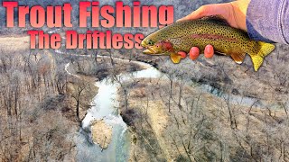 Fly Fishing the Driftless Using DryDroppers week 3 winter Wisconsin and Minnesota [upl. by Anaidirib590]