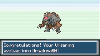 How to evolve Ursaring into Ursaluna Blood Moon in Pokemon Shiny Gold Sigma 151 [upl. by Enitsuga546]