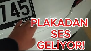 ARAÇ PLAKALIĞINDAN GELEN SES NASIL GİDERİLİR ARAÇ PLAKASI YAPIŞTIRMA [upl. by Treblih]