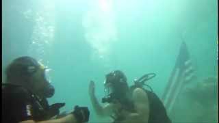 Underwater Reenlistment Ceremony in Djibouti [upl. by Aurelie]