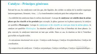 catalyse homogène ou hétérogène et différents types de catalyseurs [upl. by Ladiv]