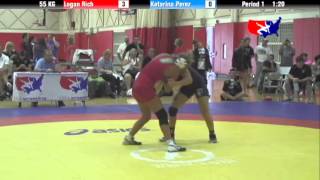 55 KG  Logan Rich OKCU Gator Womens RTC vs Katarina Perez King [upl. by Anitnemelc]