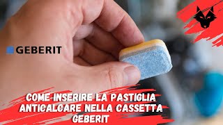 Come inserire la pastiglia anticalcare nella cassetta Geberit [upl. by Josh]