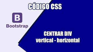 Cómo centrar un div con Bootstrap [upl. by Cassandra592]