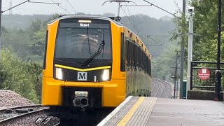 Tyne and Wear Metro  555005 at Callerton Parkway [upl. by Werda]