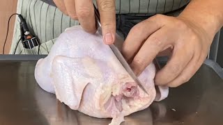 How to Debone a Whole Chicken Easily  How to Remove Bones from Chicken [upl. by Guinn]