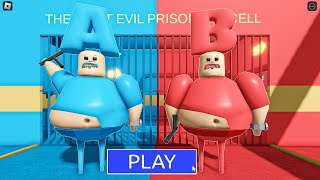 A Barry VS B Barry Prison Update Scary new Obby Roblox [upl. by Thorsten996]