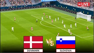 🔴LIVE  DENMARK vs SLOVENIA I I Efootball Pes 2021 GAMEPLAY [upl. by Gayler]