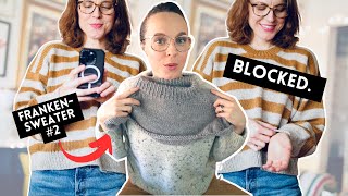 A NEW SWEATER IS BORN and BLOCKING MAKES ALL THE DIFFERENCE  The Knitting Podcast [upl. by Airaet]