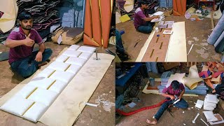 How to make bed headboard design  headboard design for bed wood  headboard design kaise banaye [upl. by Paver]