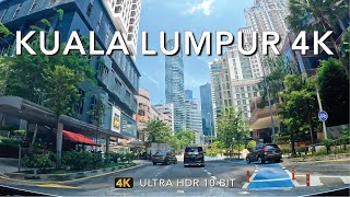 Driving Kuala Lumpur Malaysia in 4K Ultra HD  Bukit Bintang to Jalan Ampang [upl. by Cave]