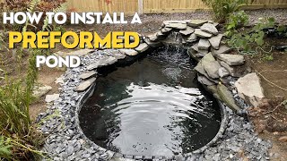 Building a Preformed Pond with a few extras [upl. by Tristas]