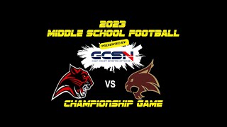 Middle School Football Championship Powell vs Explorer [upl. by Lewap]