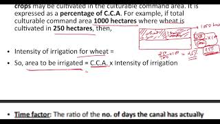 7  Definitions GCA CCA Intensity of Irrigation Time Factor Capacity Factor SBTE Jharkhand [upl. by Cecilio]