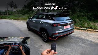 2024 HYUNDAI CRETA N LINE N10 DCT  POV Test Drive 37  ENJE [upl. by Edualcnaej]