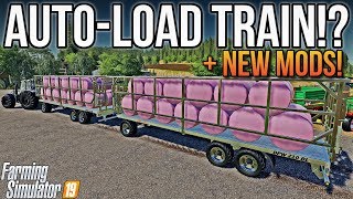 AUTOLOAD BALE ROAD TRAIN  New Mods For Farming Simulator 19 [upl. by Bhatt]