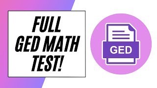 FULL GED Math Practice Test [upl. by Nilson691]