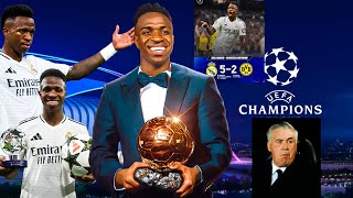 🚨 VINICIUS JR INSANE PERFORMANCE AGAINST DORTMUND  VINICIUS JR HATTRICK [upl. by Attehcnoc105]