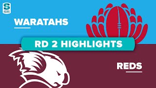 Super Rugby Pacific  Waratahs v Reds  Round 2 Highlights [upl. by Foushee]