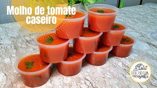 MOLHO DE TOMATE CASEIRO  SUPER FÁCIL E RÁPIDO  Adriana Fernandino [upl. by Ahsieyn]