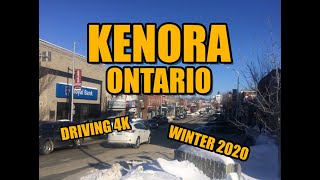 Kenora Ontario Canada  Driving in 4K [upl. by Eislel117]