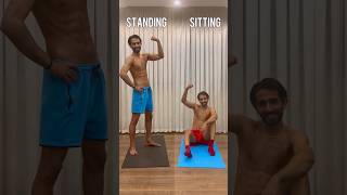 Sixpack workout  Standing abs amp Sitting abs absworkout homeworkout hiitworkout workout abs [upl. by Ilehs]