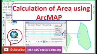 Calculation of area of polygon features using arcmap [upl. by Meibers679]