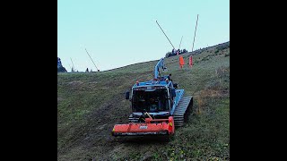 202410 Préparation pistes de ski Megève [upl. by Mickelson]