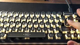 Quick and dirty sound test of a Drop ALT Typewriter build [upl. by Ykcor]