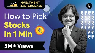 How to pick stocks under 1 min  Investment Masterclass [upl. by Ahsenauj]