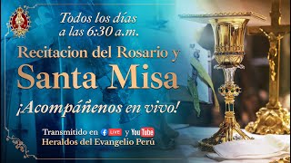 ⚜️ Rosario y SANTA MISA DOMINICAL ⚜️ y Adoración Eucarística  13 de Octubre 630am [upl. by Arual]