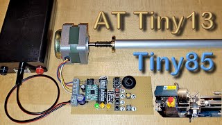 ATTiny13 stepper motor controller for lathe experimental project amp Engraved PCB with Tiny85 Part 1 [upl. by Khano]