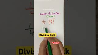 Dividing Fractions Made Easy Maths division fraction [upl. by Raeann]