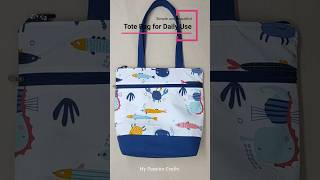 Beautiful Tote Bag for Daily Uses  Diy tote bag cutting and stitching  Cloth bag shortsvideo bag [upl. by Initsed116]