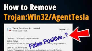 How to Remove TrojanWin32AgentTeslaml  Easy Tutorial [upl. by Lleynad]