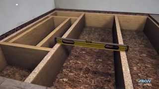 AKW TriForm  How to install a Wet Room former on a timber floor [upl. by Nana]